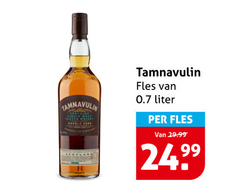 Tamnavulin   whisky folder aanbieding bij  Hoogvliet - details
