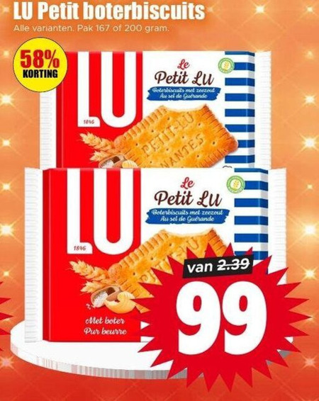 Lu   biscuits folder aanbieding bij  Dirk - details