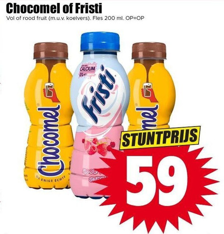 Chocomel   drinkyoghurt, chocolademelk folder aanbieding bij  Dirk - details