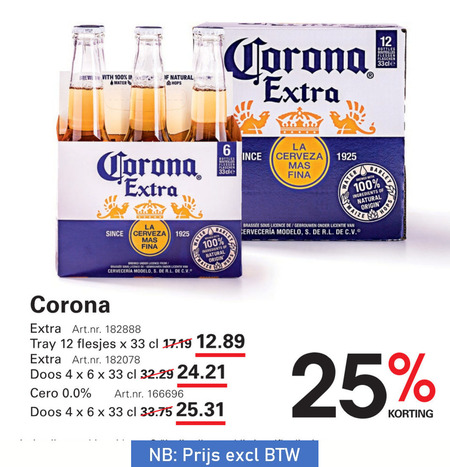 Corona   speciaalbier folder aanbieding bij  Sligro - details