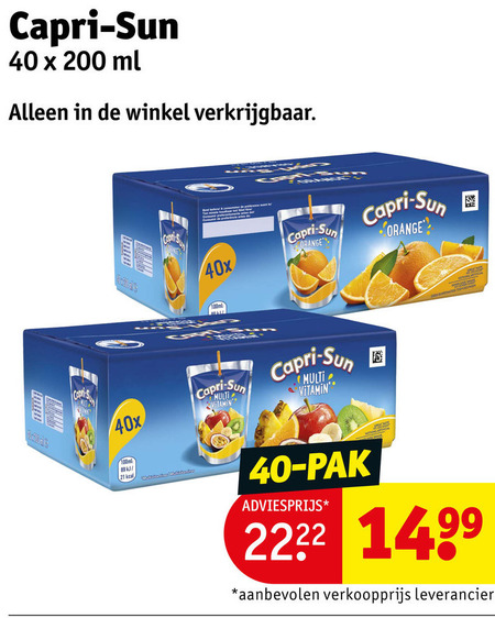 Capri-Sun   fruitdrank folder aanbieding bij  Kruidvat - details