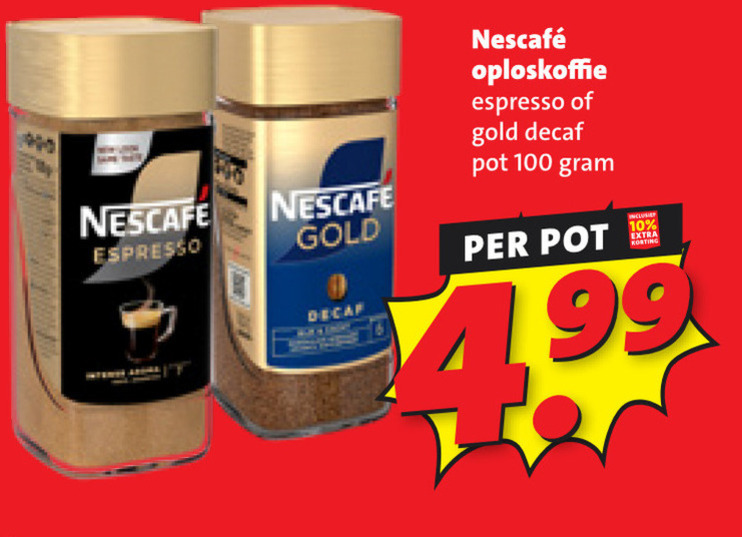Nescafe   oploskoffie folder aanbieding bij  Boni - details