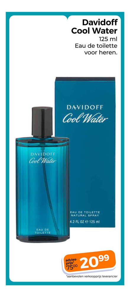 Davidoff   eau de toilette folder aanbieding bij  Trekpleister - details