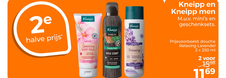 Kneipp   bodylotion, douchegel folder aanbieding bij  Trekpleister - details