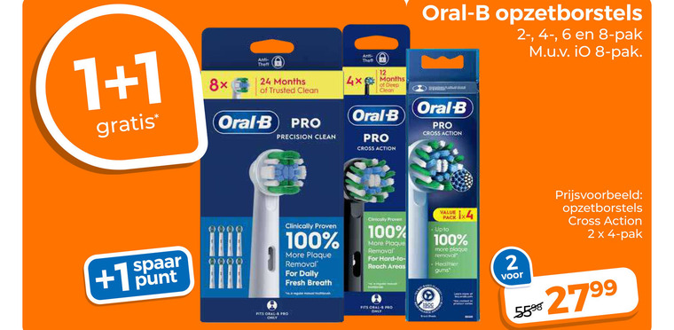 Braun Oral-B   opzetborstel folder aanbieding bij  Trekpleister - details