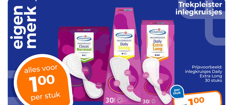 Trekpleister Huismerk   inlegkruisjes folder aanbieding bij  Trekpleister - details