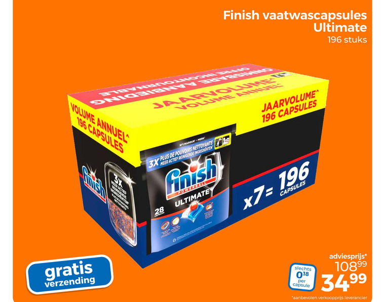 Finish   vaatwasmiddel folder aanbieding bij  Trekpleister - details
