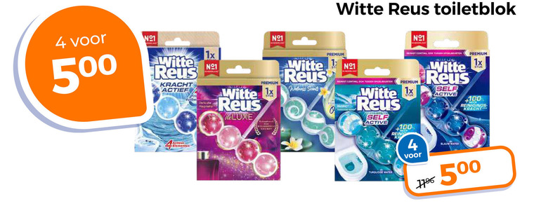 Witte Reus   toiletblok folder aanbieding bij  Trekpleister - details