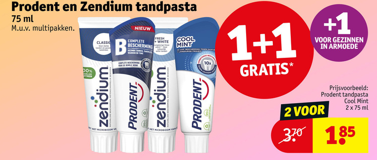 Prodent   tandpasta folder aanbieding bij  Kruidvat - details