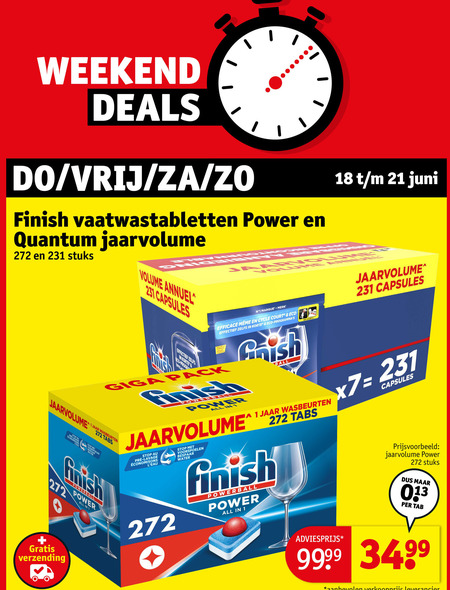 Finish   vaatwasmiddel folder aanbieding bij  Kruidvat - details