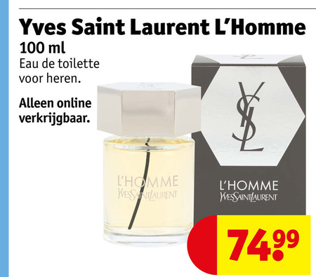 YSL   eau de toilette folder aanbieding bij  Kruidvat - details