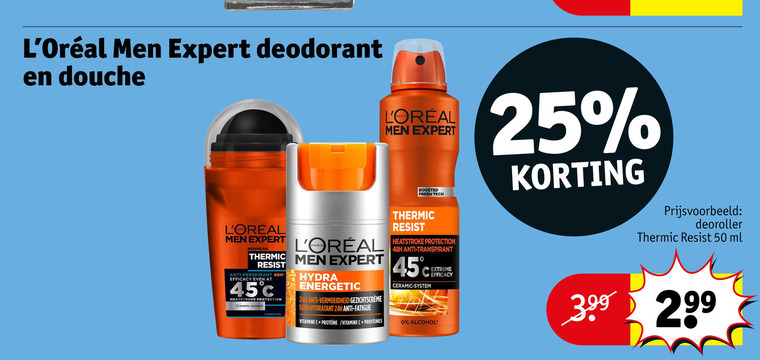 L Oreal Men Expert   douchegel, deodorant folder aanbieding bij  Kruidvat - details