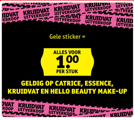 Kruidvat Huismerk   cosmetica folder aanbieding bij  Kruidvat - details