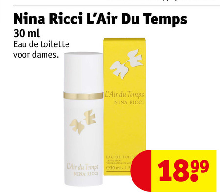 Nina Ricci   eau de toilette folder aanbieding bij  Kruidvat - details