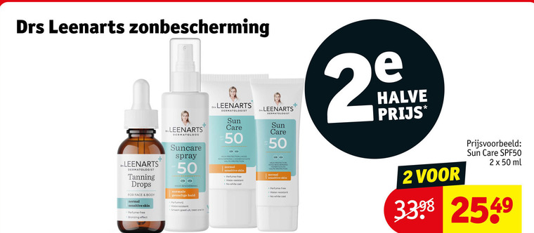 Drs Leenarts   zonnebrandolie folder aanbieding bij  Kruidvat - details