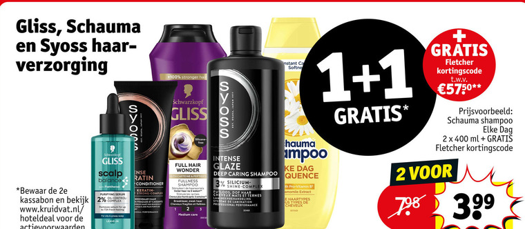 Gliss Kur   shampoo folder aanbieding bij  Kruidvat - details