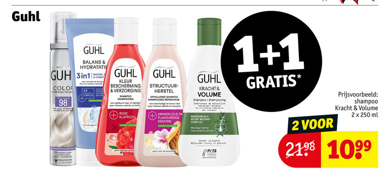 Guhl   shampoo folder aanbieding bij  Kruidvat - details