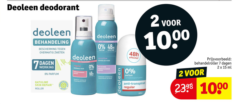 Deoleen   deodorant folder aanbieding bij  Kruidvat - details