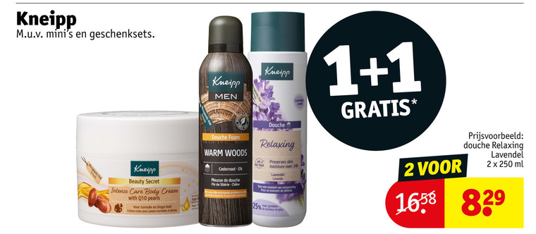 Kneipp   douchegel, bodylotion folder aanbieding bij  Kruidvat - details