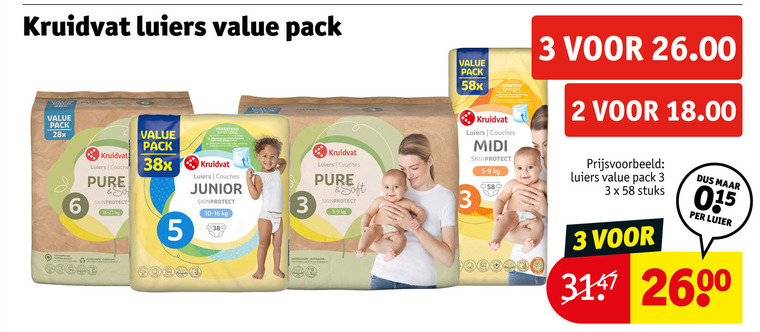 Kruidvat Huismerk   luiers folder aanbieding bij  Kruidvat - details