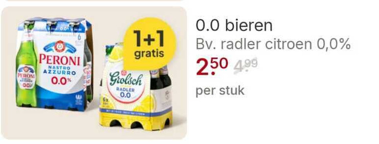 Grolsch   alcoholvrij bier folder aanbieding bij  Picnic - details