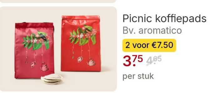 Picnic   koffiepad folder aanbieding bij  Picnic - details