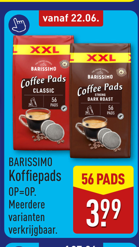 Barissimo   koffiepad folder aanbieding bij  Aldi - details