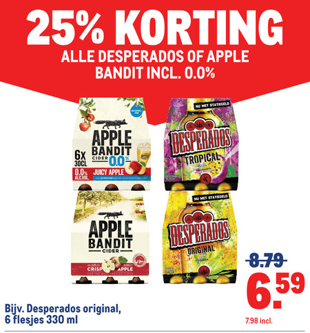 Apple bandit   alcoholvrij bier, appelcider folder aanbieding bij  Makro - details