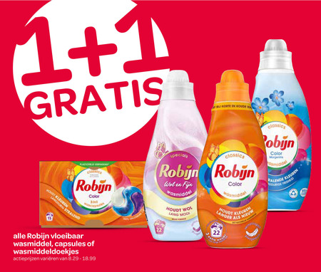 Robijn   wasmiddel folder aanbieding bij  Spar - details