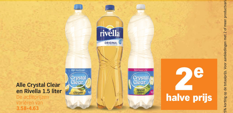 Crystal Clear   fruitdrank, frisdrank folder aanbieding bij  Albert&nbsp;Heijn - details