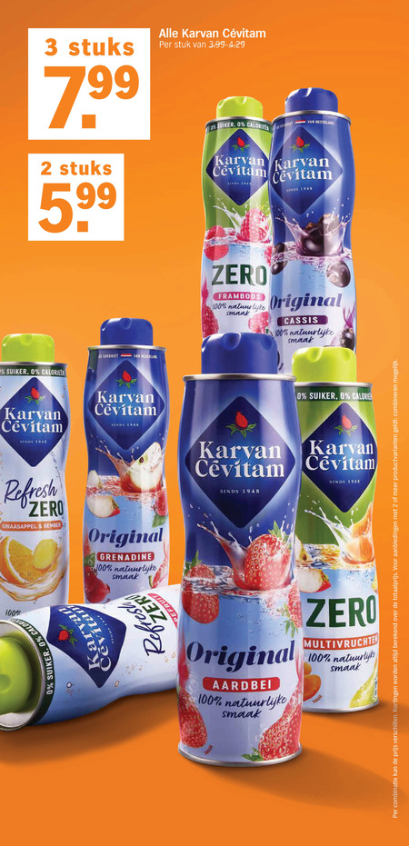 Karvan Cevitam   limonadesiroop folder aanbieding bij  Albert&nbsp;Heijn - details