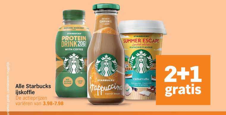 Starbucks   ijskoffie folder aanbieding bij  Albert&nbsp;Heijn - details