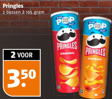 Pringles   chips folder aanbieding bij  Poiesz - details