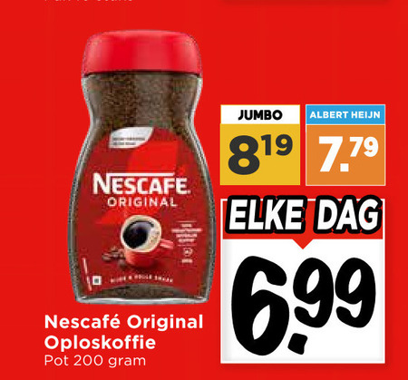Nescafe   oploskoffie folder aanbieding bij  Vomar - details