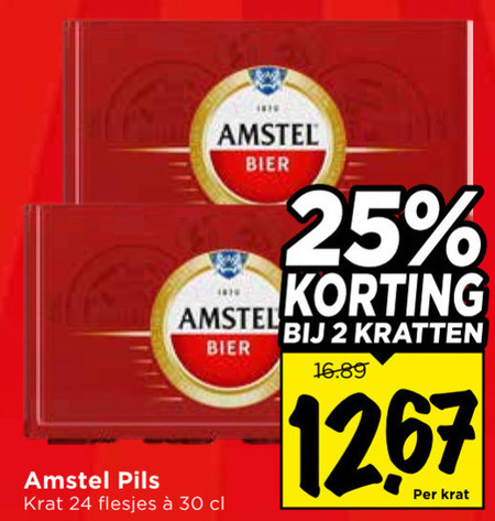 Amstel   krat bier folder aanbieding bij  Vomar - details
