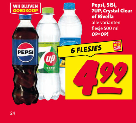 Crystal Clear   cola, frisdrank folder aanbieding bij  Nettorama - details