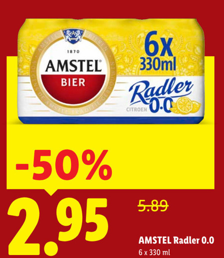 Amstel   radler bier folder aanbieding bij  Lidl - details