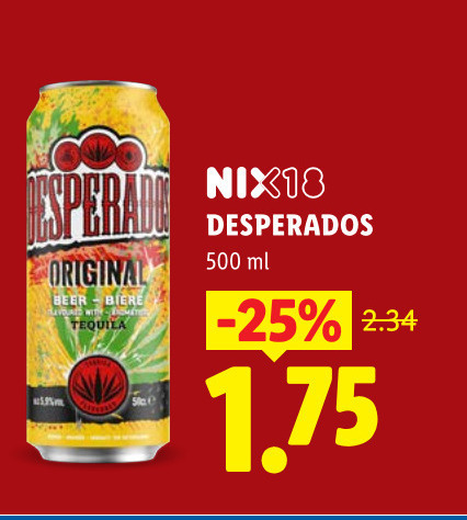 Desperados   speciaalbier folder aanbieding bij  Lidl - details