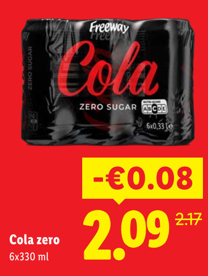 Freeway   cola folder aanbieding bij  Lidl - details