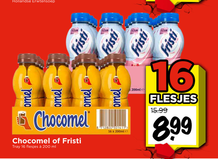 Fristi   chocolademelk, drinkyoghurt folder aanbieding bij  Vomar - details