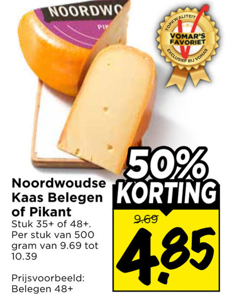 Noordwoudse   kaas folder aanbieding bij  Vomar - details