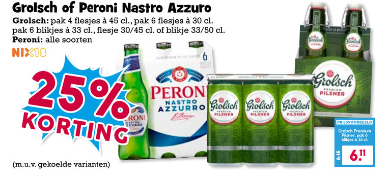 Peroni   blikje bier, speciaalbier folder aanbieding bij  Boons&nbsp;Markt - details