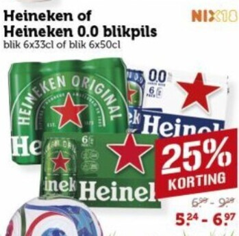 Heineken 0.0   blikje bier folder aanbieding bij  Coop - details