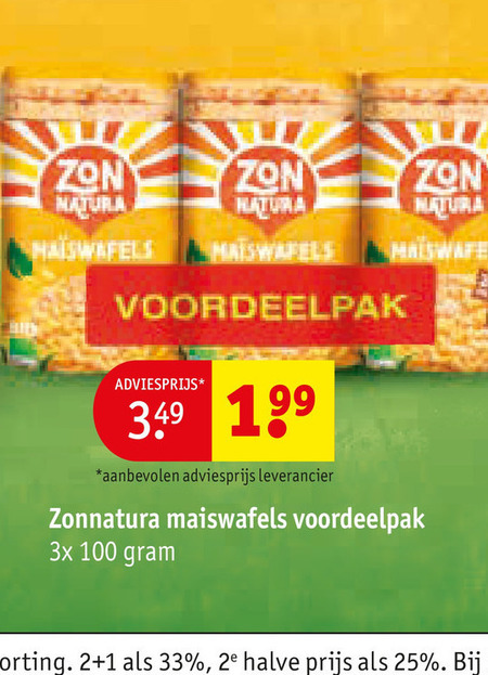 Zonnatura   rijstwafels folder aanbieding bij  Kruidvat - details