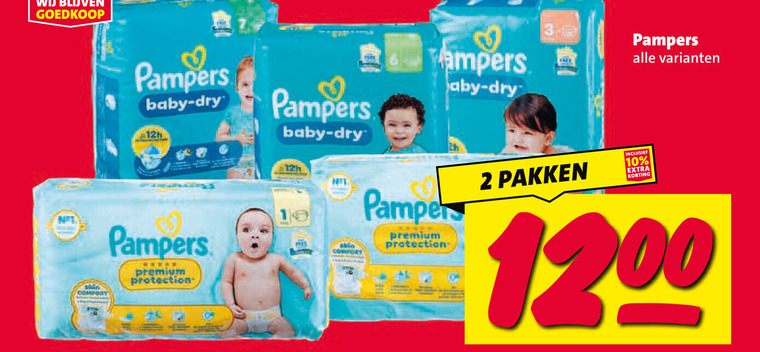 Pampers   luiers, luierbroekjes folder aanbieding bij  Nettorama - details