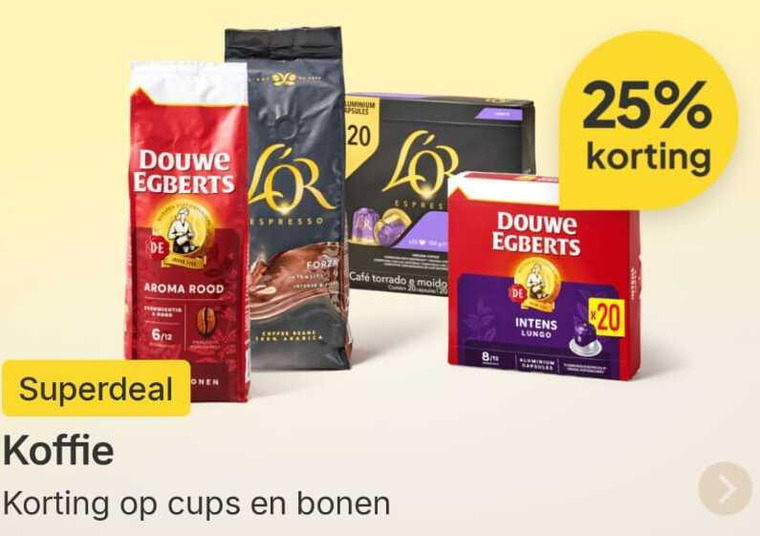 Douwe Egberts   koffiebonen, koffie folder aanbieding bij  Picnic - details