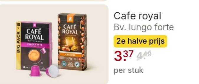 Cafe Royal   koffiecups folder aanbieding bij  Picnic - details