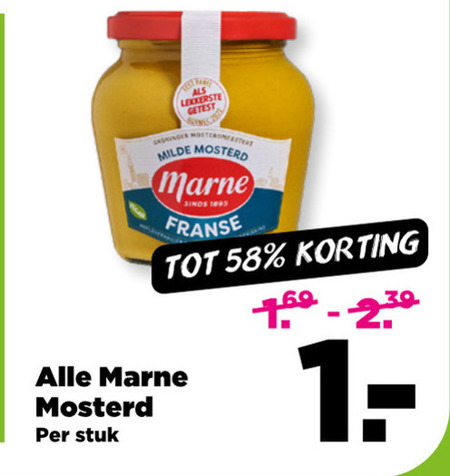 Marne   mosterd folder aanbieding bij  Plus - details