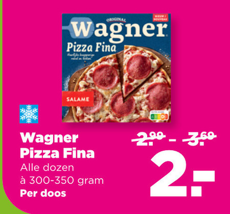 Wagner   diepvriespizza folder aanbieding bij  Plus - details