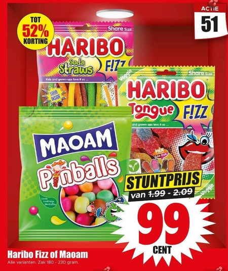 Haribo   snoep folder aanbieding bij  Dirk - details
